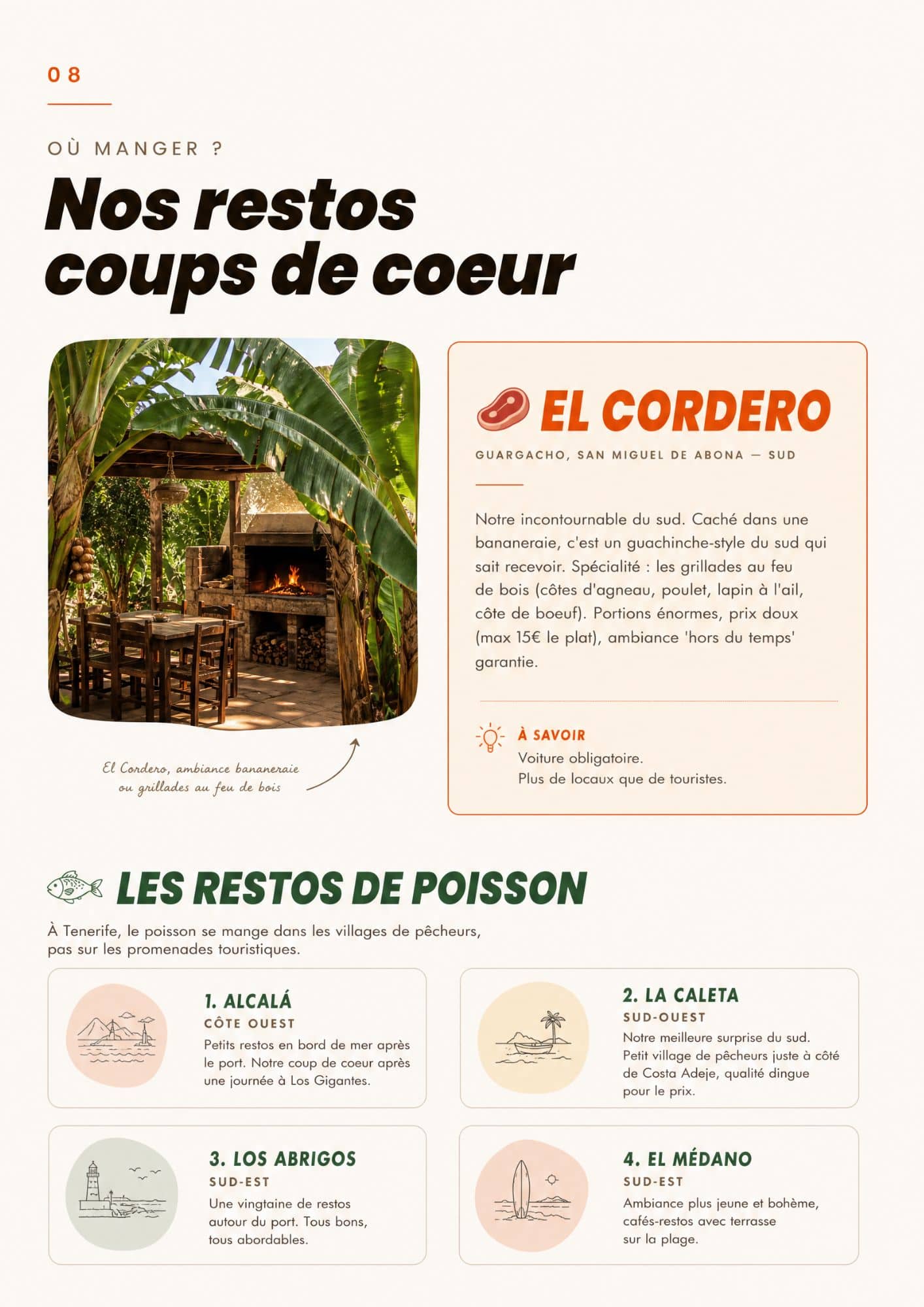 Restaurant coup de cœur à Tenerife