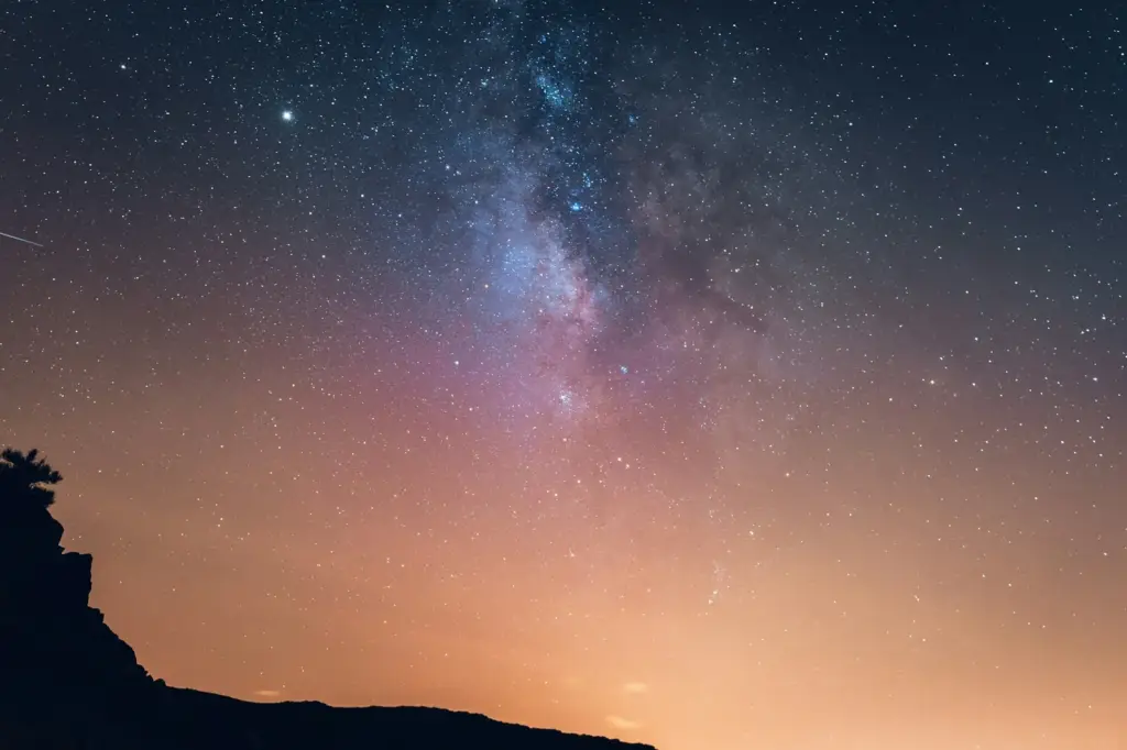 La Voie lactée au-dessus du Teide, la nuit